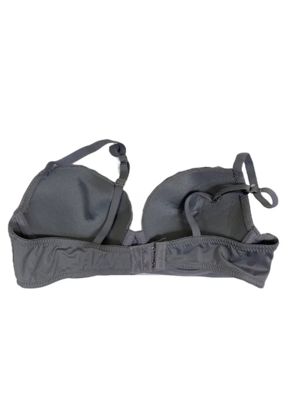 Tahari Push Up T-Shirt Bra 36B Dove Gray Padded Underwire Everyday Minimalist